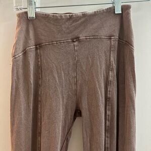 Urban Outfitters Brown High-Waisted Flared Yoga Pants